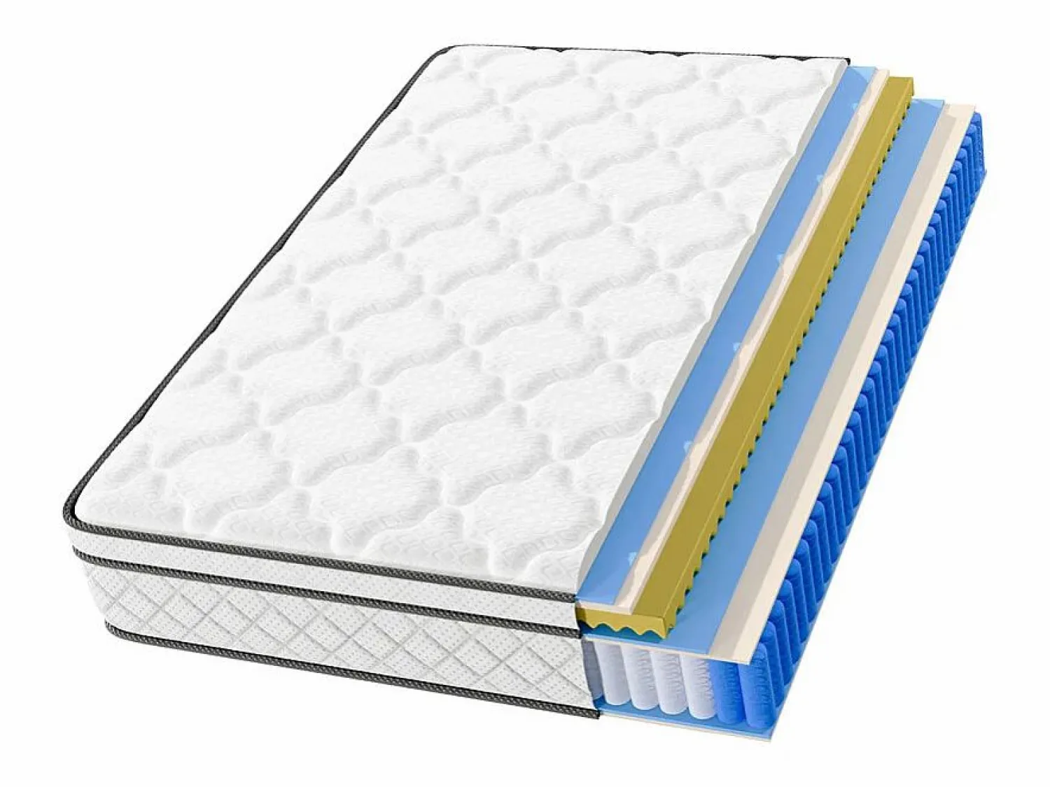 Online DripeX Matelas 160x200cm - Grosor 26cm - con resortes ensacados - Multicapas Extra Confort 7 Zonas - Hipoaergénico