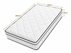 Online DripeX Matelas 120x200cm - Grosor 26cm - con resortes ensacados - Multicapas Extra Confort 7 Zonas - Hipoaergénico