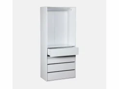 Sale Módulo armario con 4 cajones y 1 armario Armario Abierto, Vestidor