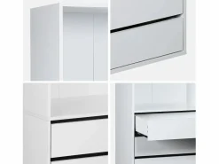 Clearance Sweeek Módulo armario con 5 cajones y 2 estantes Blanco