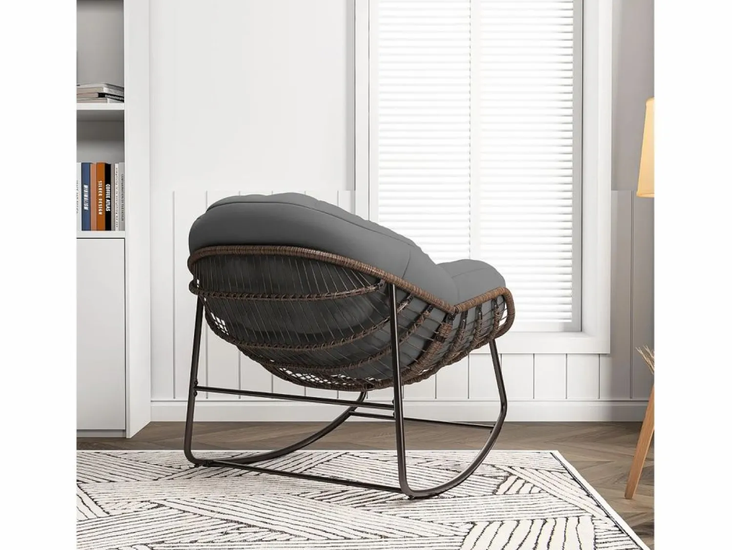 Mecedora - Mecedora extragrande - con asiento tapizado,
