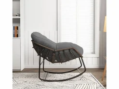 Mecedora - Mecedora extragrande - con asiento tapizado,