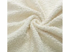 Best Mecedora Bebé Lactancia Mecedora en Tela Bouclette Mecedora Estilo Escandinavo en Madera de Caucho, Beige Marru00f3n