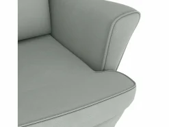 Clearance Mecedora con respaldo alto de terciopelo y madera maciza Sillón Balancín