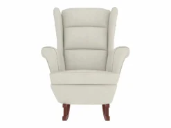 Sale Mecedora con respaldo alto de terciopelo y madera maciza Sillón Balancín