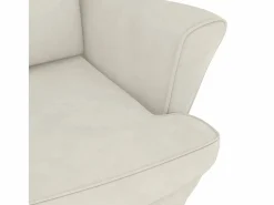 Sale Mecedora con respaldo alto de terciopelo y madera maciza Sillón Balancín