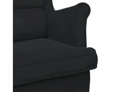 Best Mecedora con respaldo alto de terciopelo y madera maciza Sillón Balancín