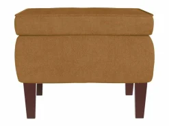 vidaxl Mecedora con respaldo alto de terciopelo marrón y madera maciza