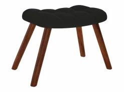 Clearance Mecedora con taburete de terciopelo Sillón Balancín