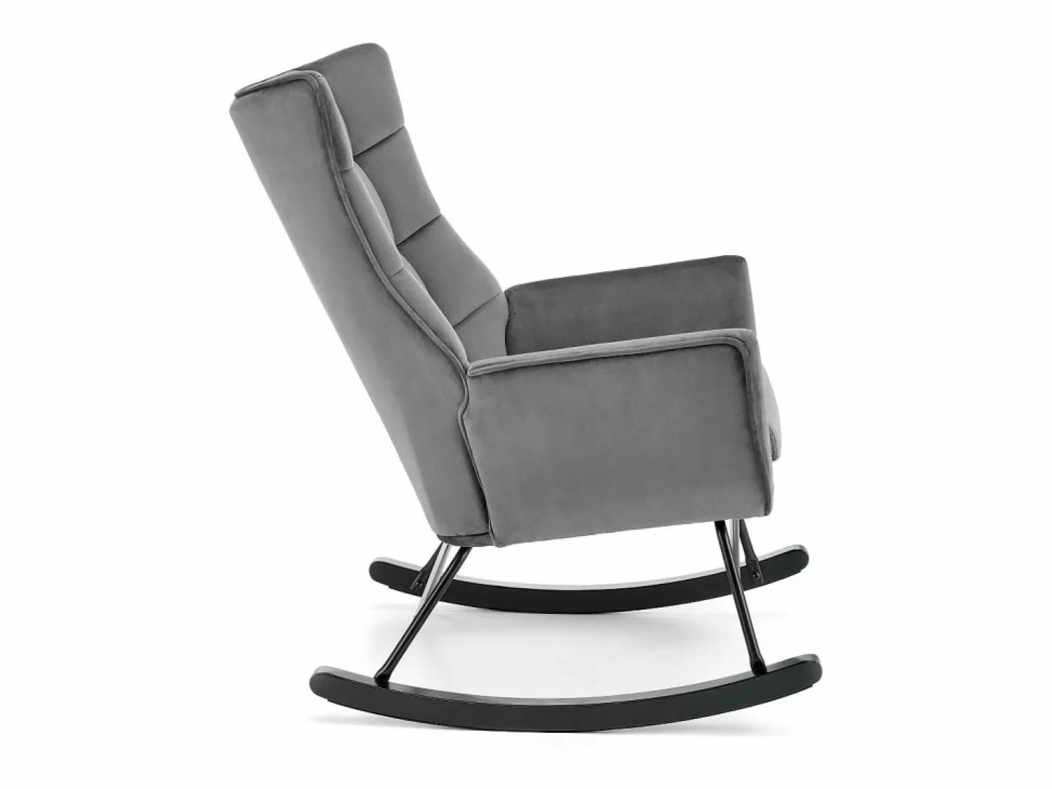 Best Mecedora de diseño en terciopelo con reposabrazos Market Sillón Balancín