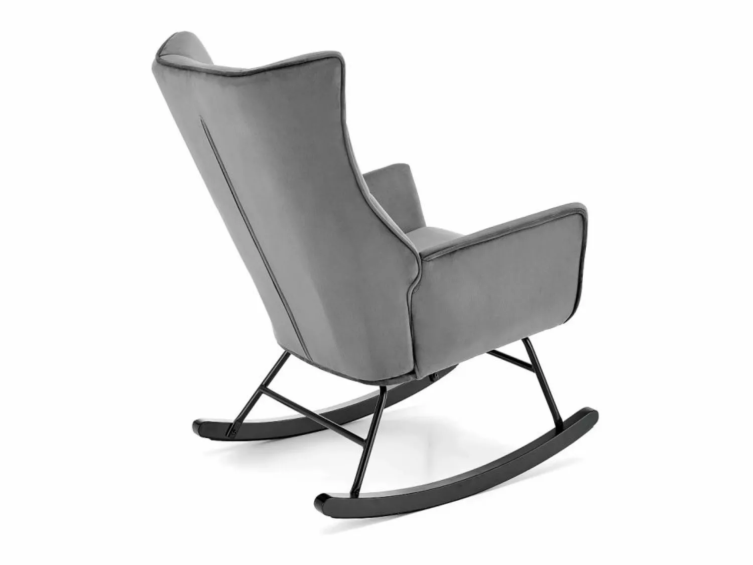 Best Mecedora de diseño en terciopelo con reposabrazos Market Sillón Balancín