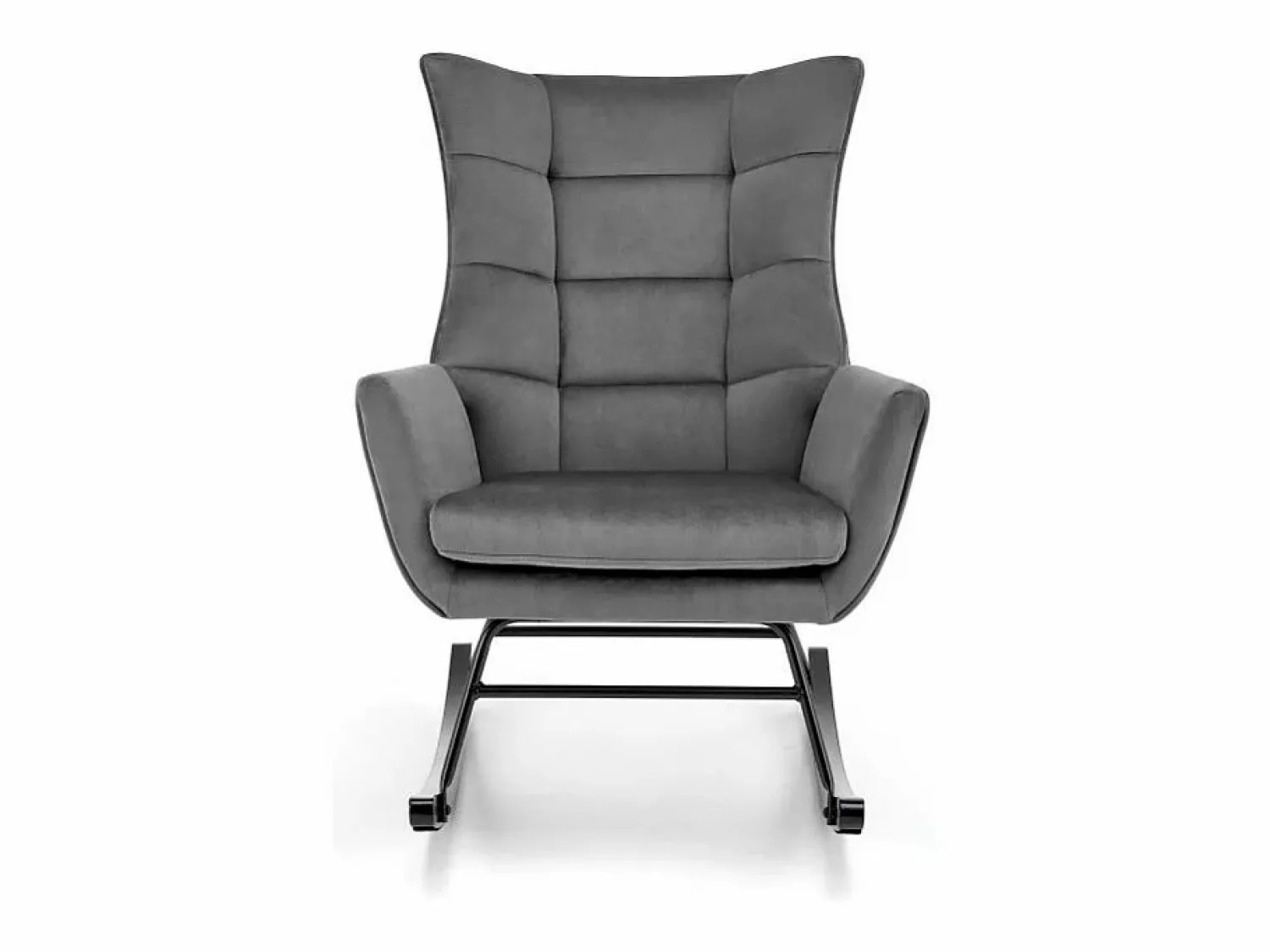 Best Mecedora de diseño en terciopelo con reposabrazos Market Sillón Balancín