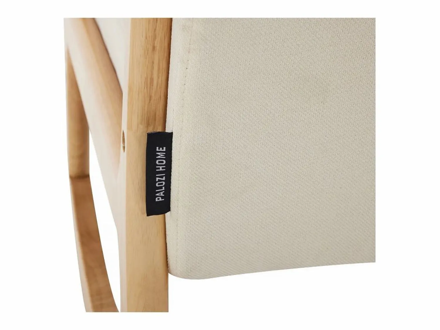Habitat et jardin Mecedora de estilo escandinavo de tejido de rizo y madera <> - Beis