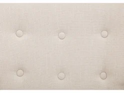 Vente-unique Mecedora de tela y botones decorativos en el respaldo ELMINA II Beige