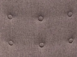 Sale Mecedora de tela jaspeada con patas mecedoras y botones decorativos en el respaldo ELMINA II Sillón|Sillón Balancín