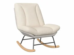 Hot Mecedora tapizada con respaldo ajustable para sala de estar y dormitorio Blanco