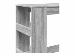 Online Clicnbuy Mesa alta bar con estantes madera Sonoma 90x47,5x103,5 cm Gris