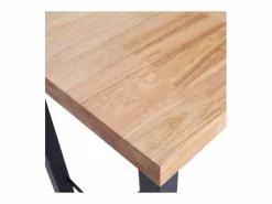 Outlet Mesa Alta Bar loft roble nordish/negro, 100 cm(alto)120 cm(ancho)70 cm(largo) Marru00f3n