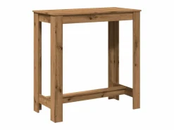 New vidaxl Mesa alta bar madera ingeniería roble artisian 102x50x103,5 cm Marru00f3n