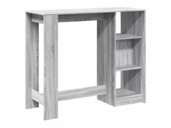 Best Clicnbuy Mesa alta con estante Sonoma 124x46x103,5 cm Gris