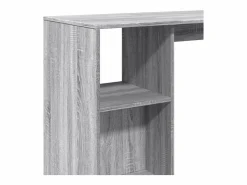 Best Clicnbuy Mesa alta con estante Sonoma 124x46x103,5 cm Gris