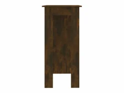 Mesa alta con estante roble ahumado 102x50x103,5 cm ES946550