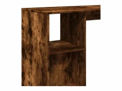Discount Mesa alta con estante roble ahumado 124x46x103,5 cm Mueble Bar