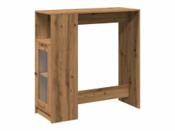 Mesa alta con estantes madera roble artisian 101x40x103,5 cm Mesa Alta