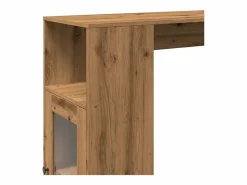 Mesa alta con estantes madera roble artisian 101x40x103,5 cm Mesa Alta