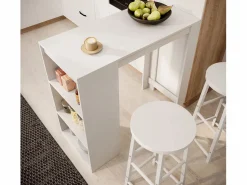 Online Mesa alta con taburetes para Cocina Comedor en 110x50x103cm Kyra Mesa Alta