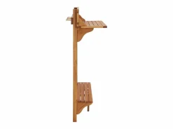 Hot Clicnbuy Mesa alta de balcón de madera de acacia maciza 90x37x122,5 cm Marru00f3n