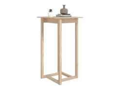 Hot Mesa alta de bar de madera maciza de pino 60x60x110 cm Mueble Bar