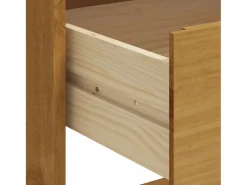 Clicnbuy Mesa alta de bar FLAM madera maciza de pino 92x45x110 cm