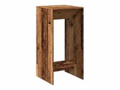 Hot Mesa alta de bar madera de ingeniería envejecida 51x50x103,5 cm Mueble Bar