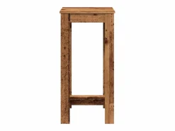 Clicnbuy Mesa alta de bar madera de ingeniería envejecida 51x50x103,5 cm