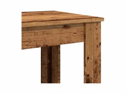 Clicnbuy Mesa alta de bar madera de ingeniería envejecida 51x50x103,5 cm