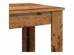 Clicnbuy Mesa alta de bar madera de ingeniería envejecida 51x50x103,5 cm