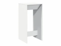vidaxl Mesa alta de bar madera de ingeniería blanca 51x50x103,5 cm