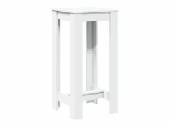 Clicnbuy Mesa alta de bar madera de ingeniería blanca 51x50x103,5 cm