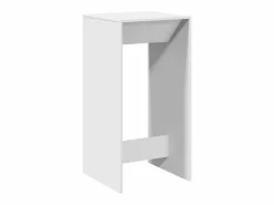 Clicnbuy Mesa alta de bar madera de ingeniería blanca 51x50x103,5 cm