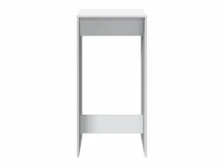 Clicnbuy Mesa alta de bar madera de ingeniería blanca 51x50x103,5 cm