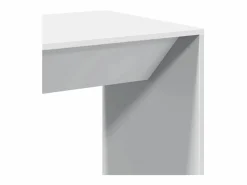 Clicnbuy Mesa alta de bar madera de ingeniería blanca 51x50x103,5 cm