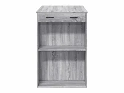New Clicnbuy Mesa alta de bar madera ingeniería Sonoma 102x70x103,5 cm Gris