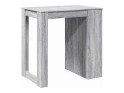 New Clicnbuy Mesa alta de bar madera ingeniería Sonoma 102x70x103,5 cm Gris