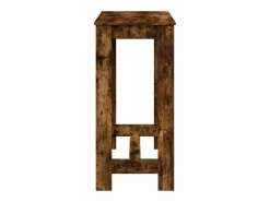 Outlet Mesa alta de bar madera ingeniería roble ahumado 102x50x103,5cm Mesa Alta