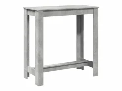 Clicnbuy Mesa alta de bar madera ingeniería hormigón 102x50x103,5cm