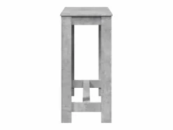 Clicnbuy Mesa alta de bar madera ingeniería hormigón 102x50x103,5cm