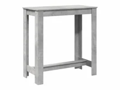 Clicnbuy Mesa alta de bar madera ingeniería hormigón 102x50x103,5cm
