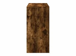 Online Clicnbuy Mesa alta de bar madera ingeniería roble ahumado 102x50x103,5cm Marru00f3n