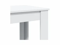 Clearance Mesa alta de bar madera ingeniería blanca 102x50x103,5 cm Mesa Alta